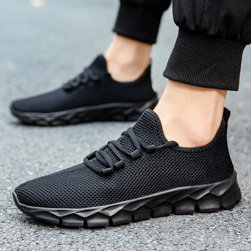 Men'S Shoes For Tennis - Men Sports Running Black Jogging Shoes