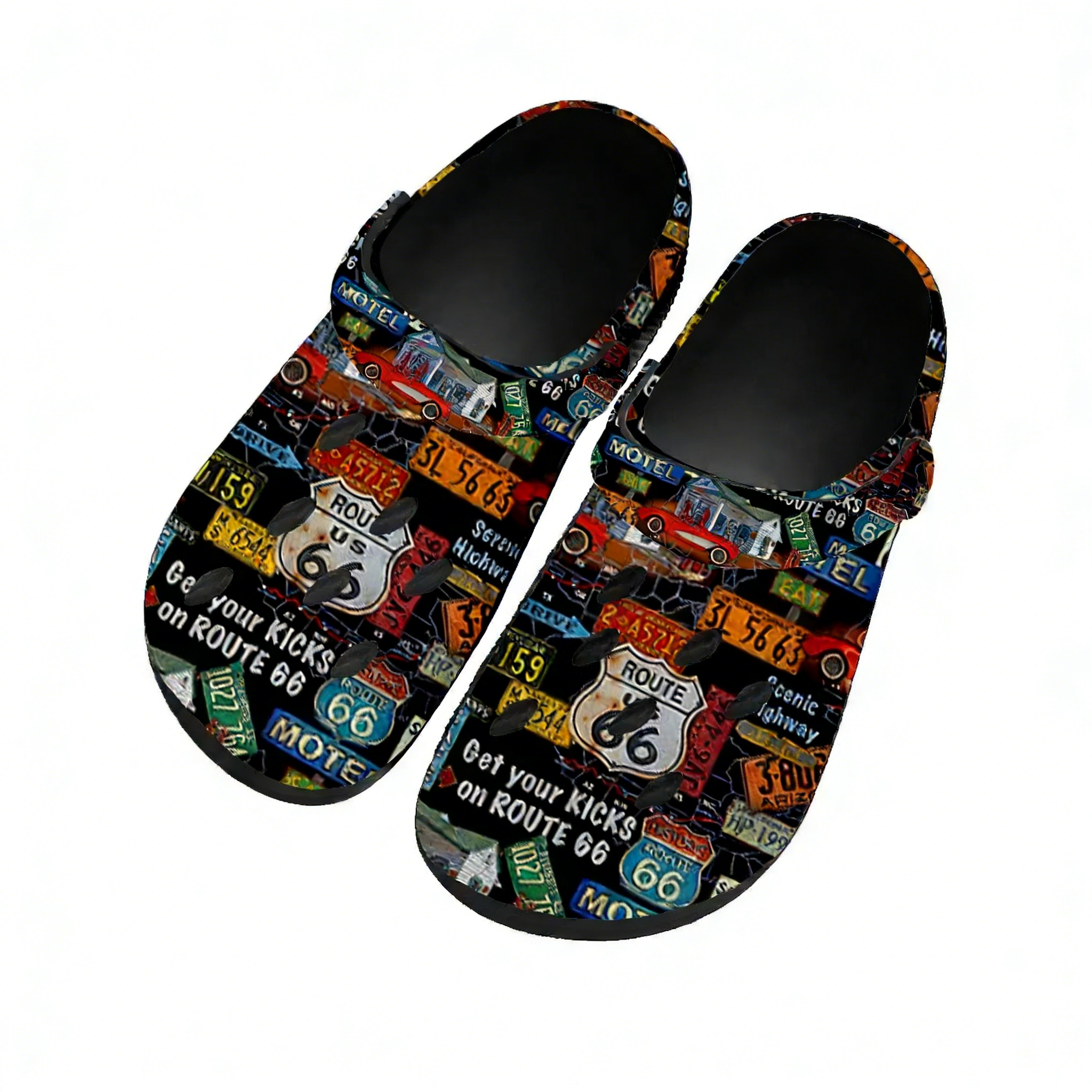 Men Shoes Designer - License Car Plate Number Retro Novelty