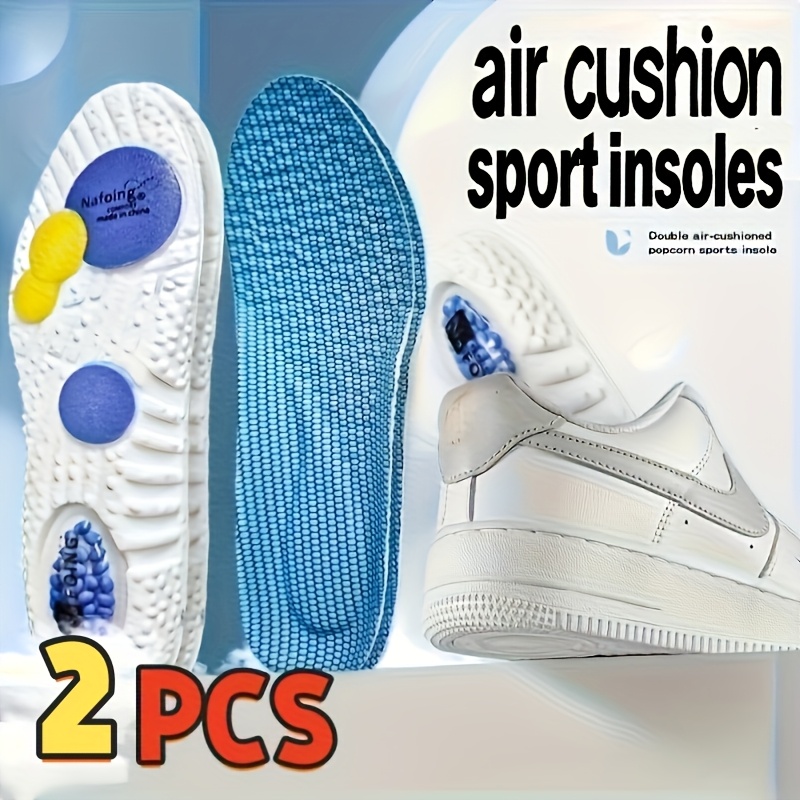 Men'S Shoes Green And White - Sport Shock Absorption Insoles Green EVA