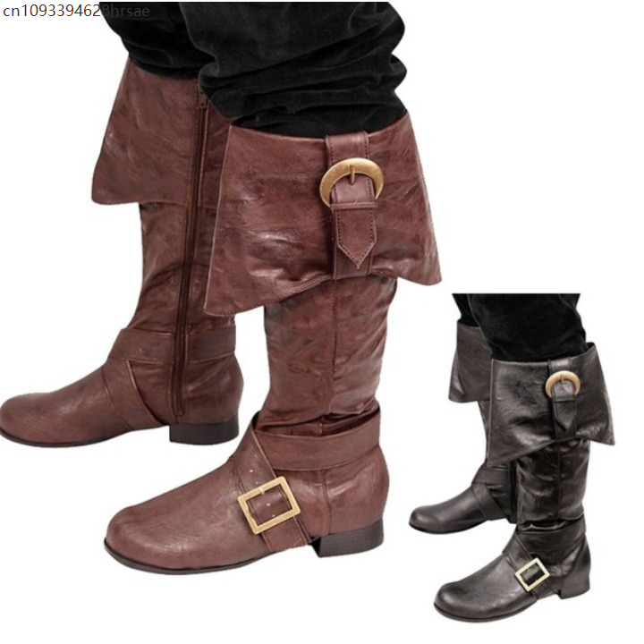 Men Shoes Europe To Us - Medieval Adult Pirate Renaissance Pull On
