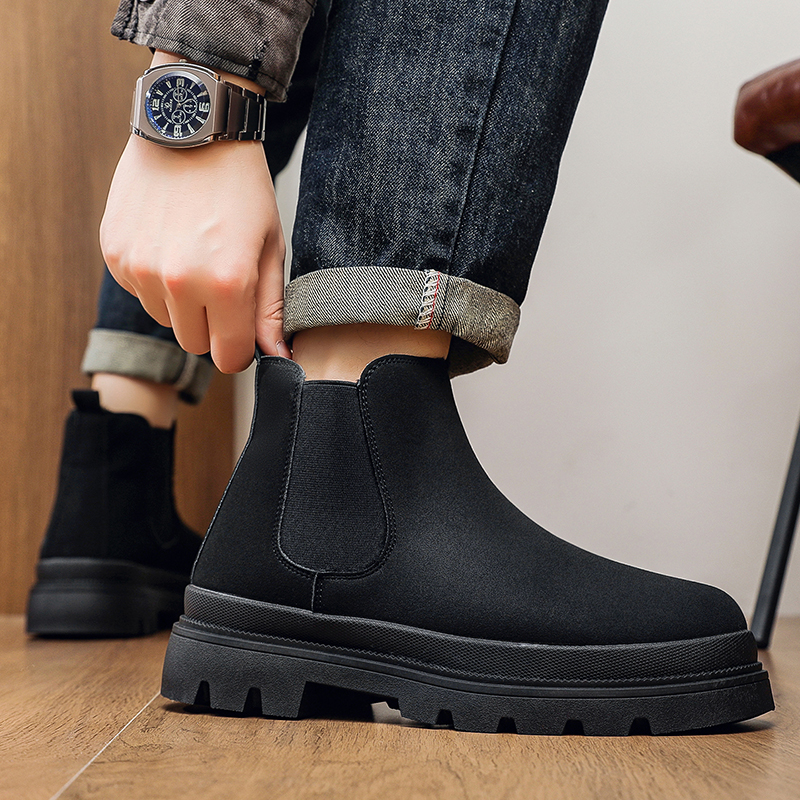 Men Shoes Size - 2025 High Quality Men‘s Booties Platform