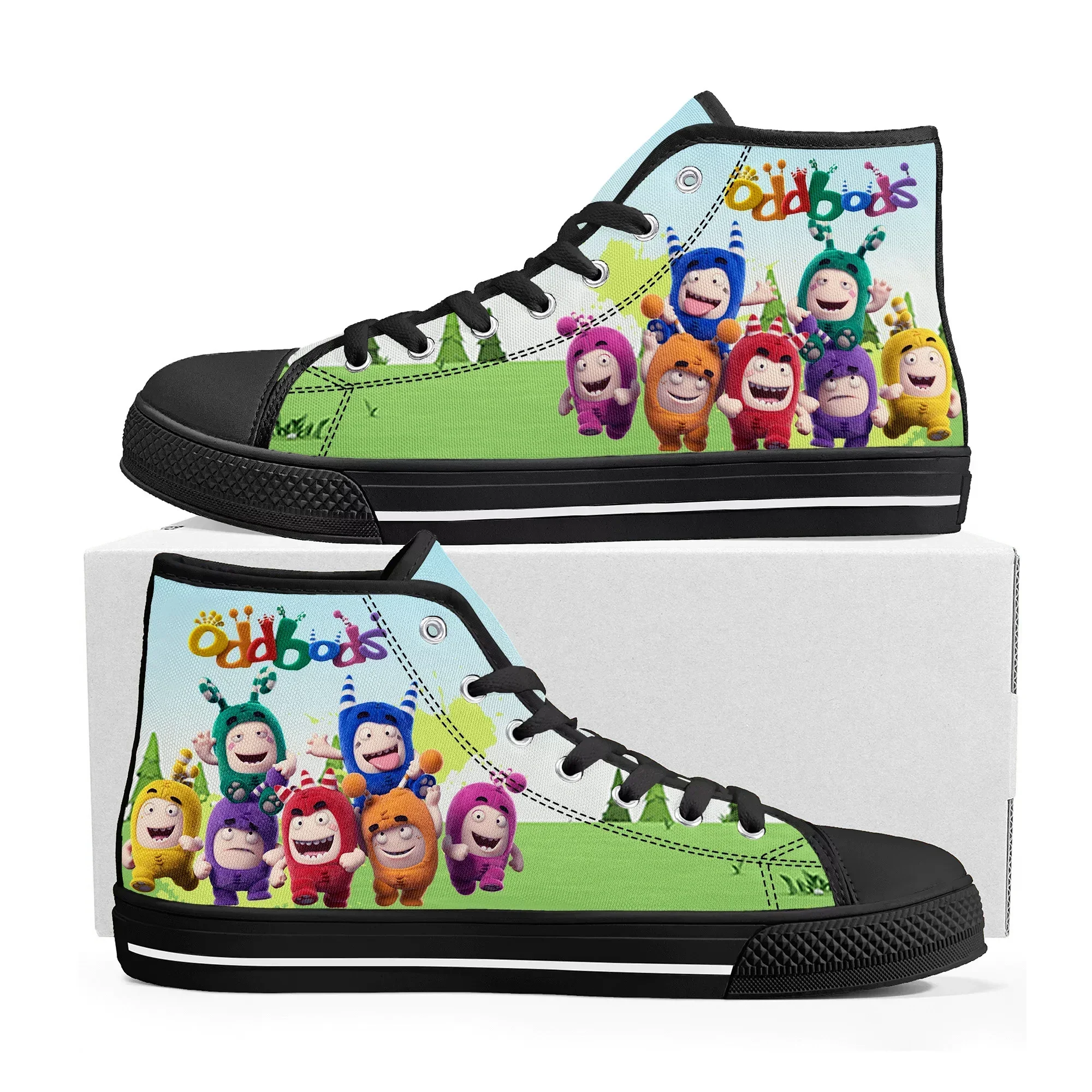 Oddbods High Top Sneakers Mens - Men Shoes Singapore avaliação e preço