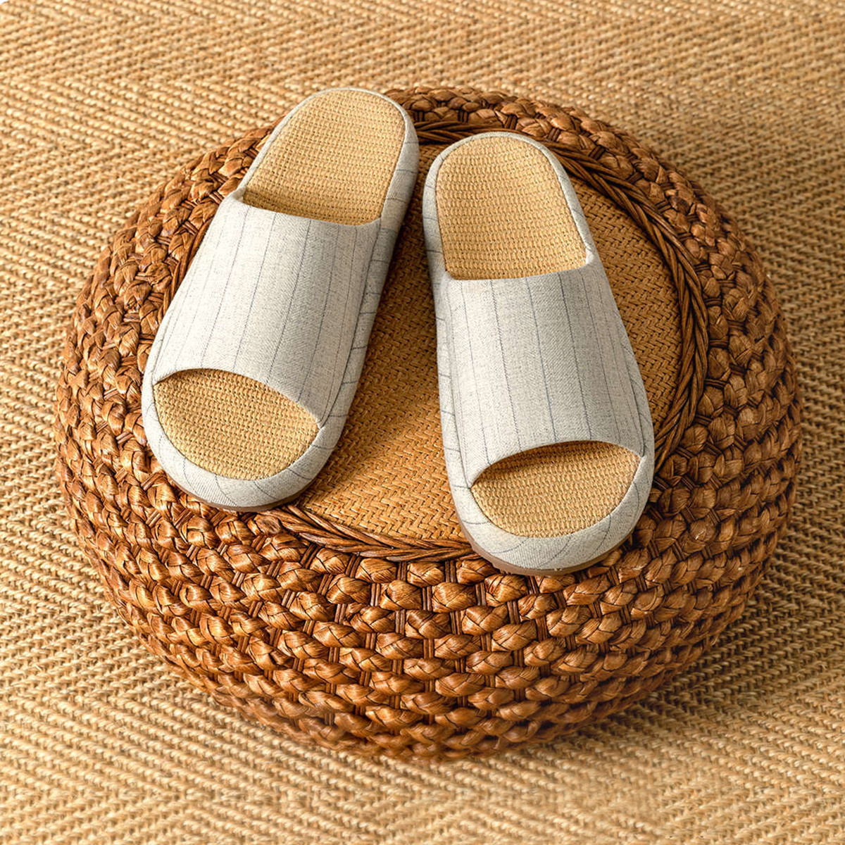 Summer Women Home Slippers Lin - Men Shoes Size avaliação e preço