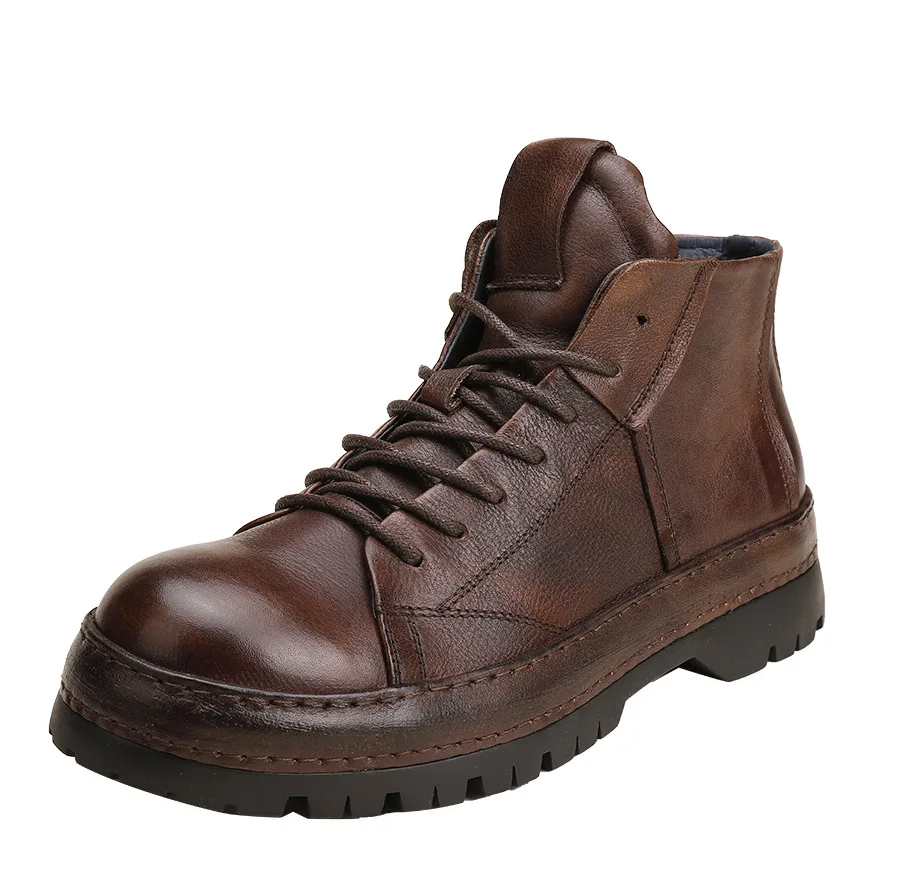 Vintage British Men Ankle Boot - Men'S Shoes Brogues avaliação e preço