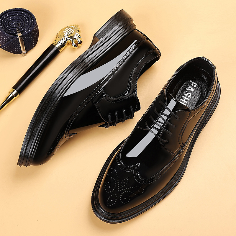 Men's Patent Leather Brogue Dr - Men'S Shoes Brogues avaliação e preço