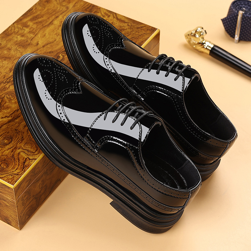 Men's Patent Leather Brogue Dr - Men'S Shoes Brogues avaliação e preço