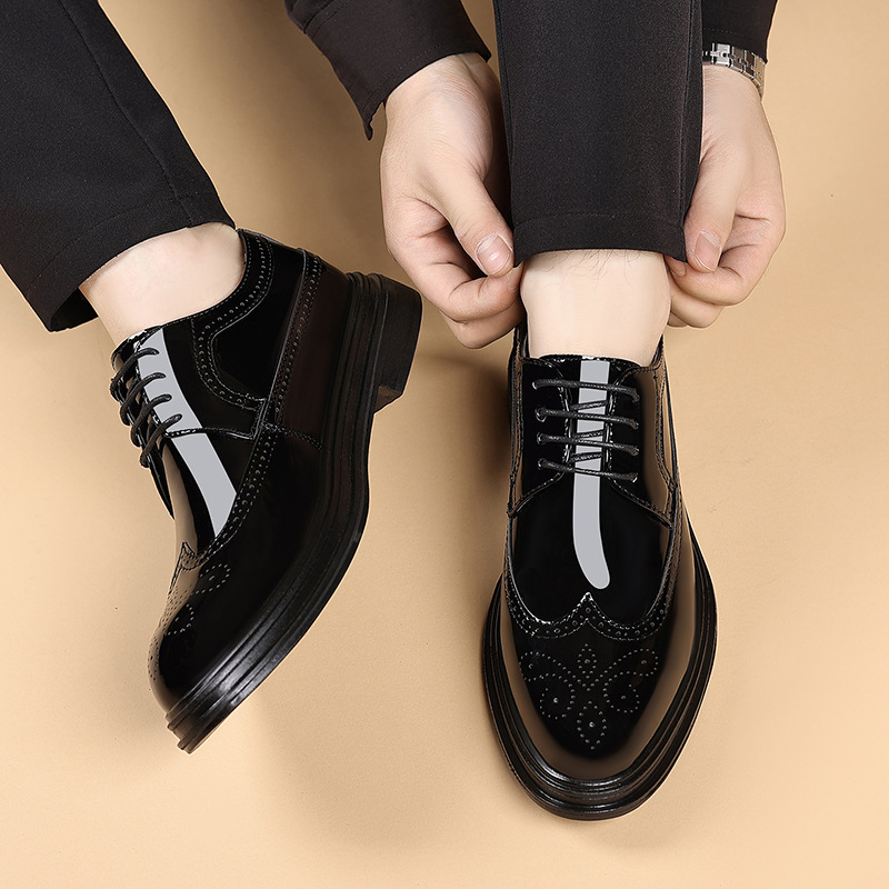Men's Patent Leather Brogue Dr - Men'S Shoes Brogues avaliação e preço