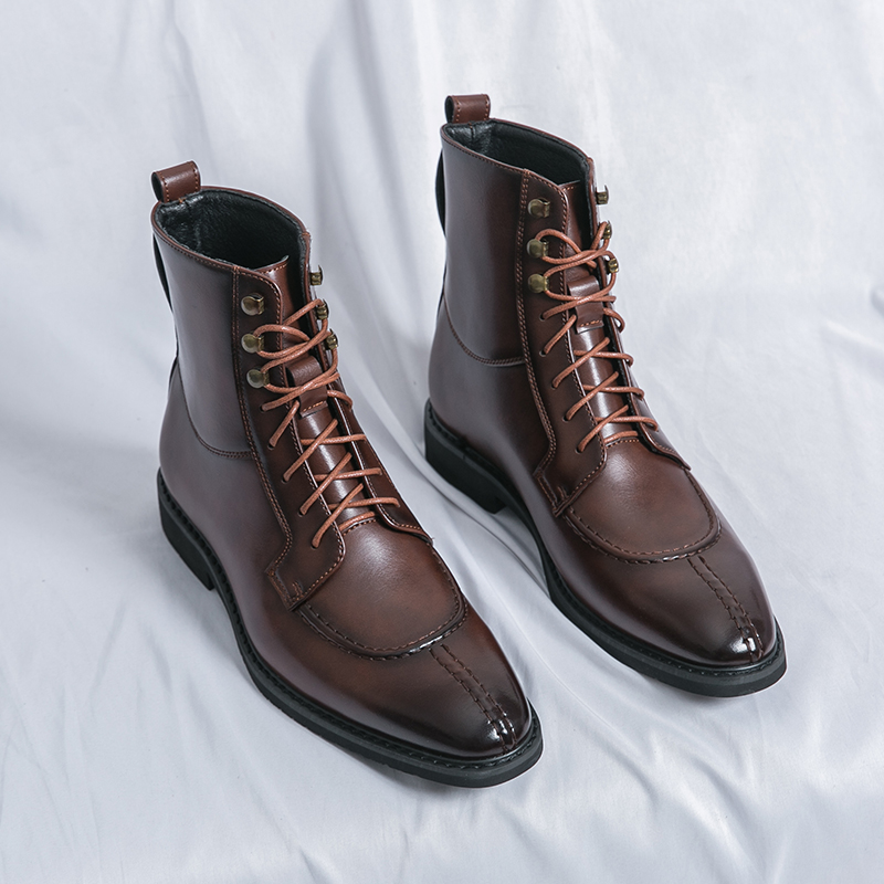 2026 New Men's Pointed Brown B - Men'S Shoes For Work avaliação e preço