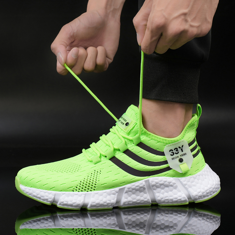 Women Sneakers 2023 New Mesh B - Men'S Shoes Green And White avaliação e preço