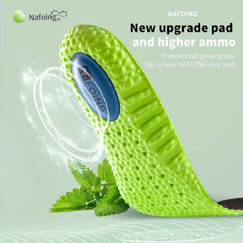 Sports Shock Absorption Insole - Men'S Shoes Green And White avaliação e preço