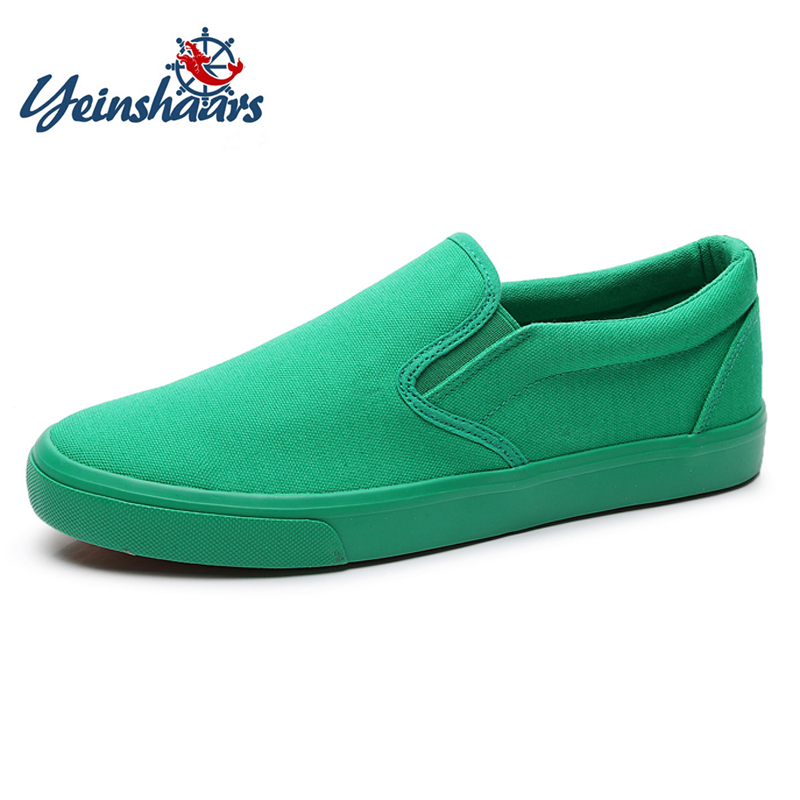 FUQIAO New Canvas Driving Shoe - Men'S Shoes Green And White avaliação e preço