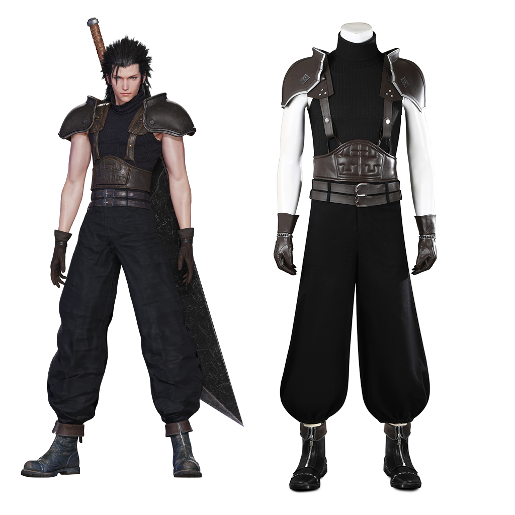 Zack Fair Cosplay Costume FF7  - Men Shoes Europe To Us avaliação e preço