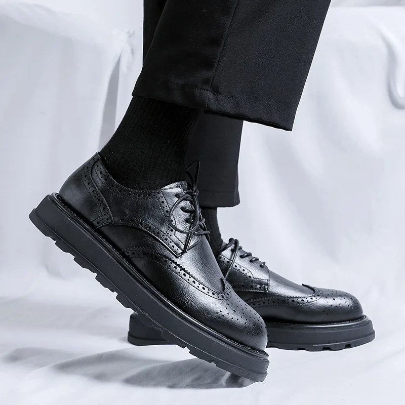 New Spring Autumn Vintage Brit - Men'S Shoes Brogues avaliação e preço