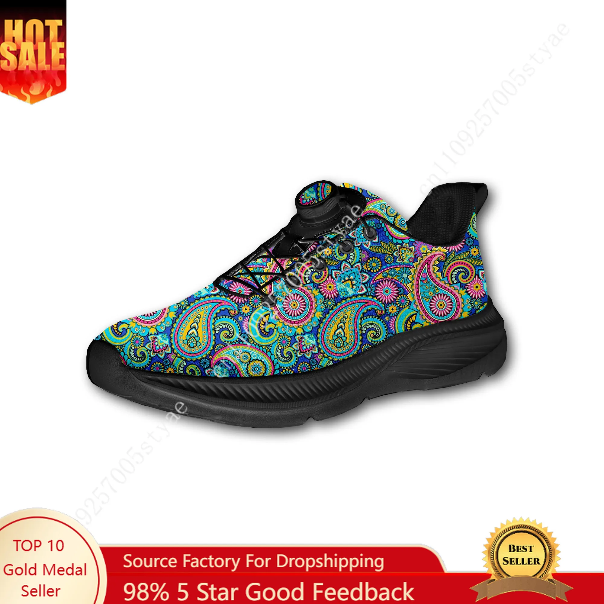 Bohemian Mandala Floral Print  - Men Shoes Designer avaliação e preço