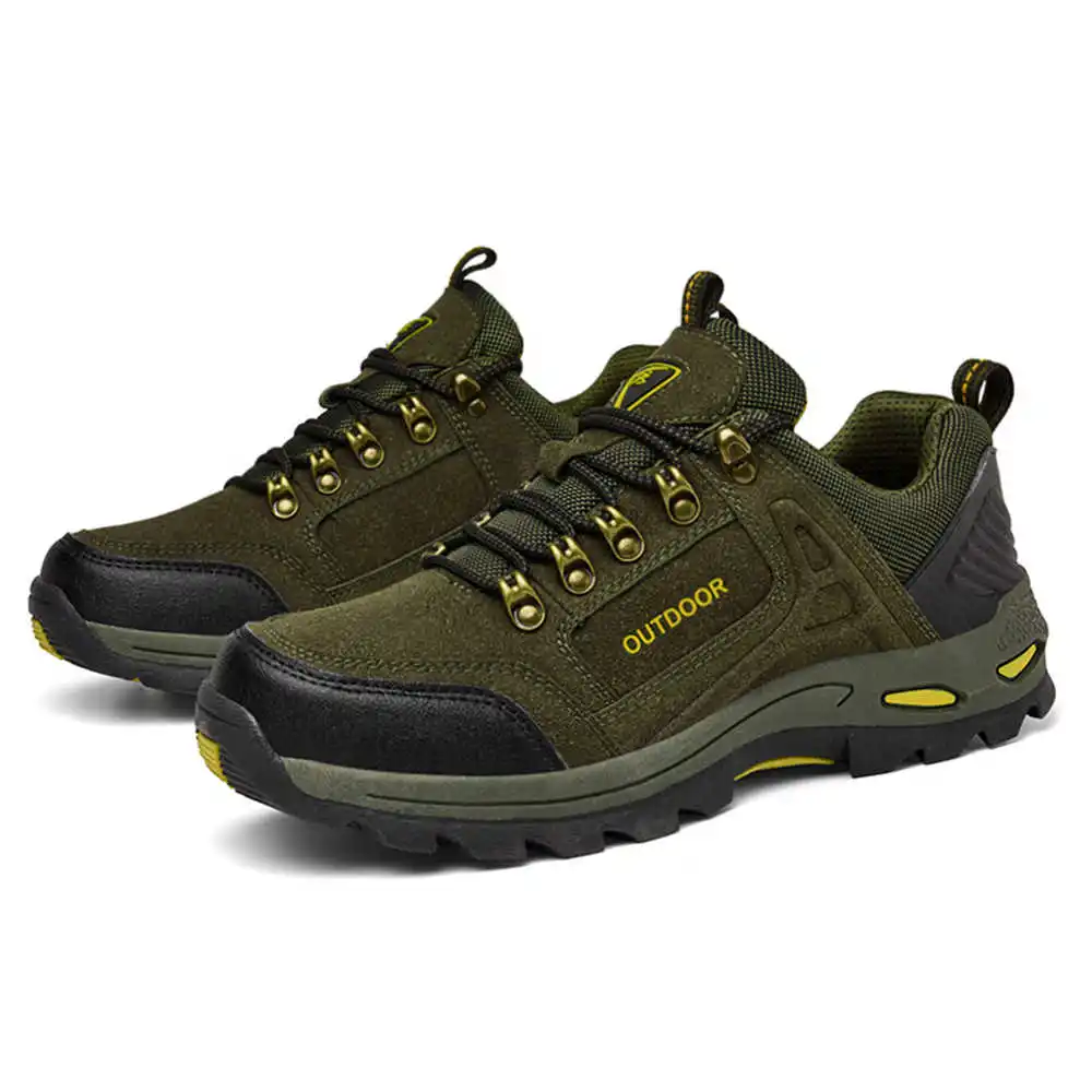 Non-slip Lace Up Hiking Tennis - Men'S Shoes Good For Wide Feet avaliação e preço
