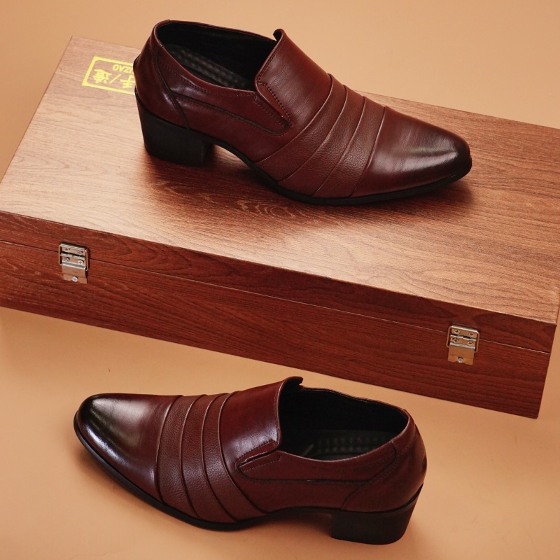 Hot Selling Men's Leather High - Men Shoes Europe To Us avaliação e preço