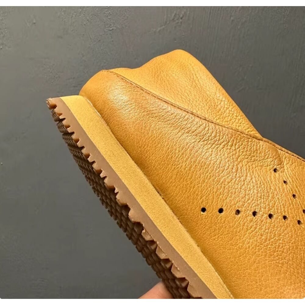 Handcrafted Tan Leather Brogue - Men'S Shoes Brogues avaliação e preço