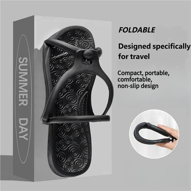 Upgraded Foldable Travel Slipp - Flip Flop Beach Men avaliação e preço