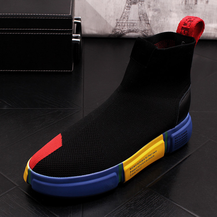 2026 New Men's Black Sock Snea - Men'S Shoes For Work avaliação e preço