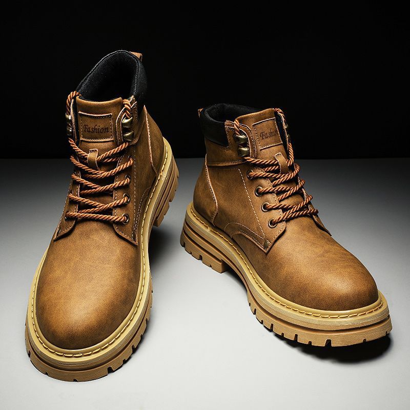 Fashion Men Boots Spring Comfo - Men'S Shoes For Work avaliação e preço