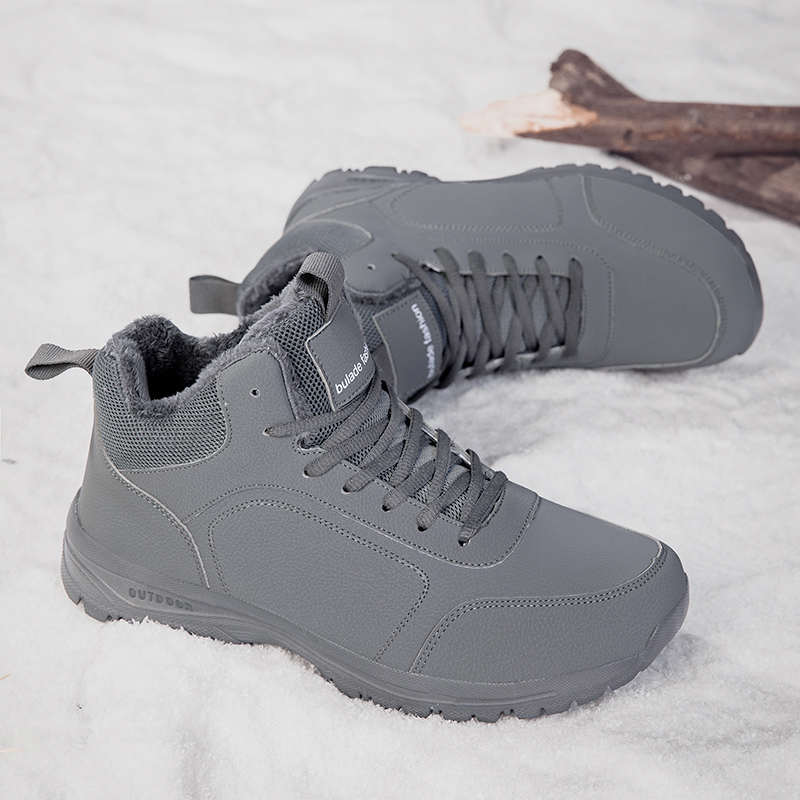 Winter Men's Boots Warm Plush  - Men Shoes Office avaliação e preço