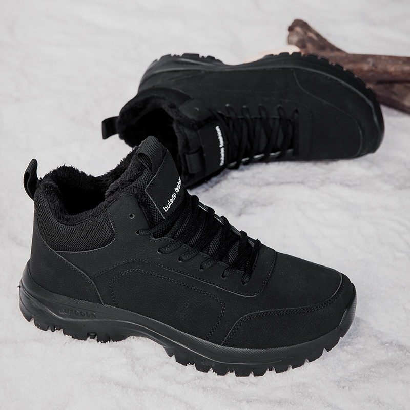 Winter Men's Boots Warm Plush  - Men Shoes Office avaliação e preço
