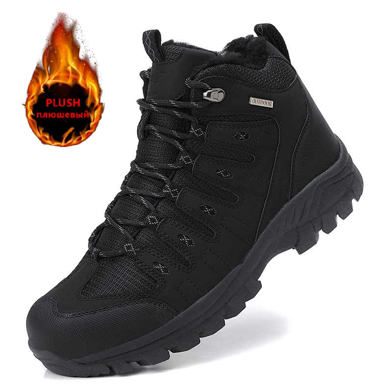 Winter Men's Boots Warm Plush  - Men Shoes Office avaliação e preço