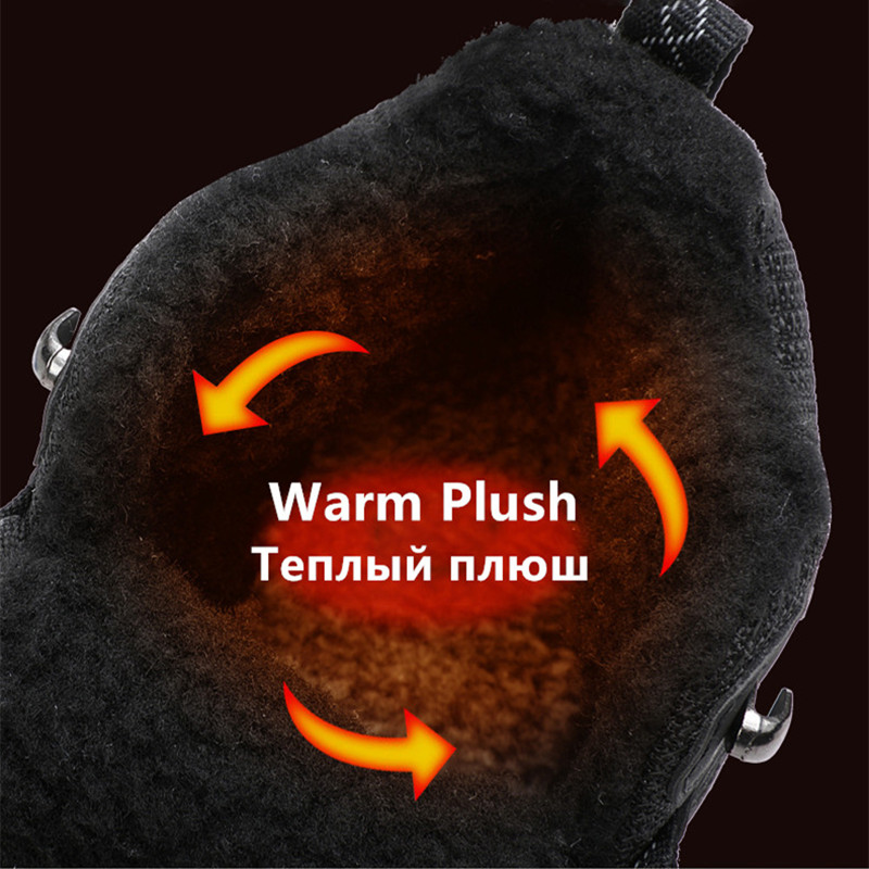 Winter Men's Boots Warm Plush  - Men Shoes Office avaliação e preço