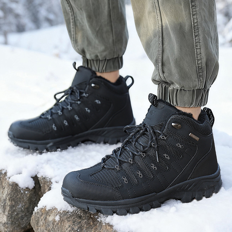 Winter Men's Boots Warm Plush  - Men Shoes Office avaliação e preço