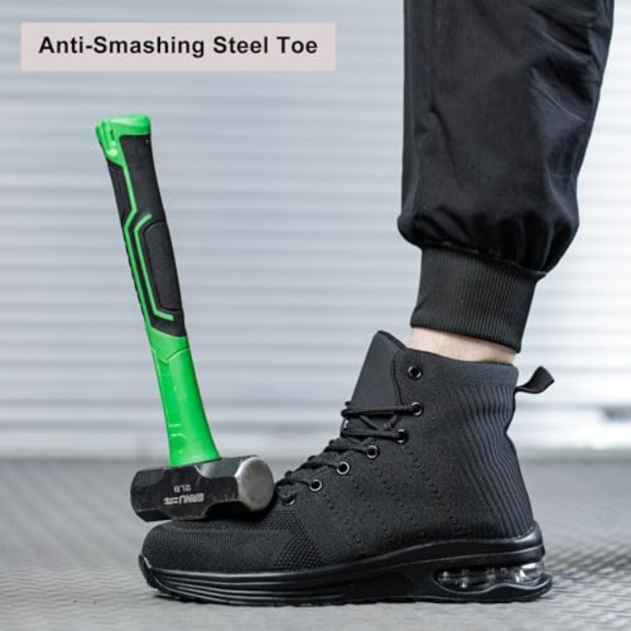 Steel Toe Work Boots for Men o - Men'S Shoes For Tennis avaliação e preço