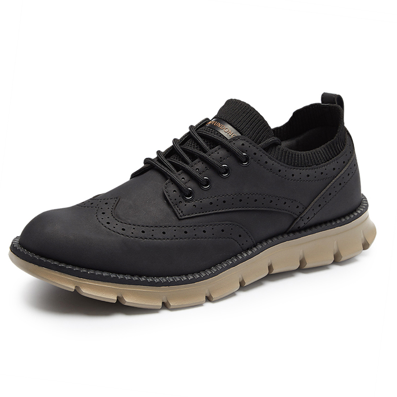 Spring Autumn Mens Brogues Lea - Men'S Shoes Brogues avaliação e preço
