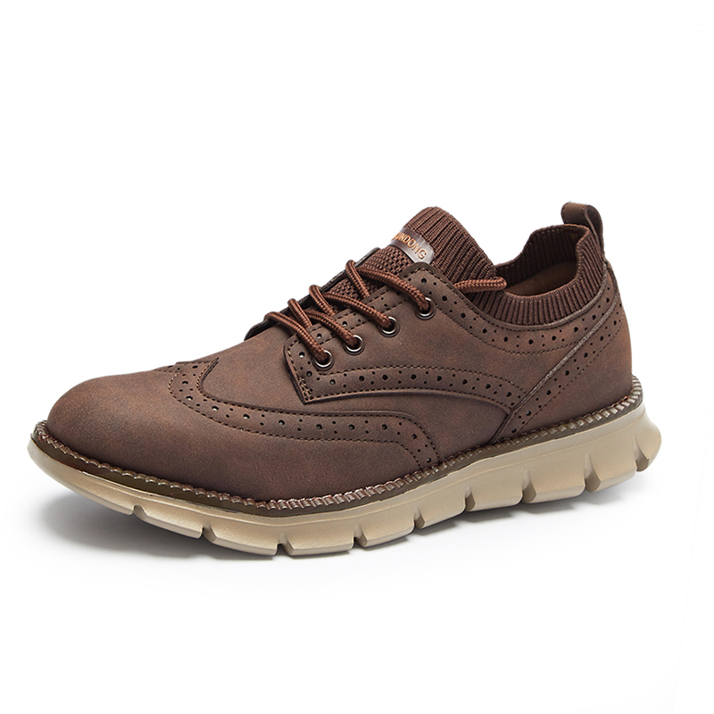 Spring Autumn Mens Brogues Lea - Men'S Shoes Brogues avaliação e preço