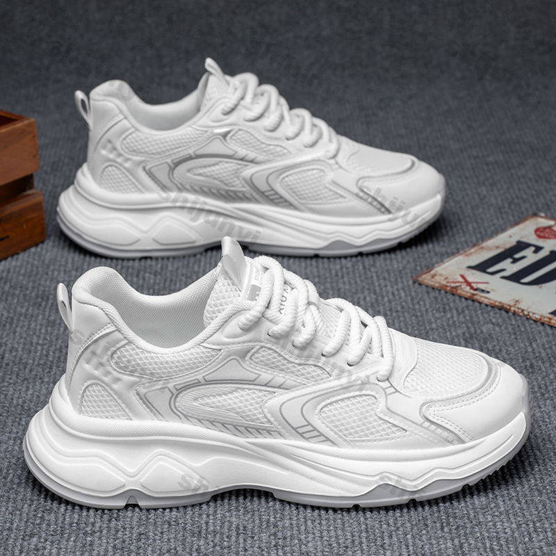 Men White Sneakers Summer New  - Men'S Shoes Green And White avaliação e preço