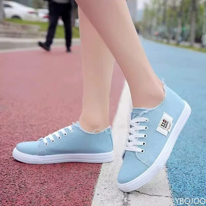 Ladies Versatile Canvas Shoes  - Men'S Shoes Green And White avaliação e preço