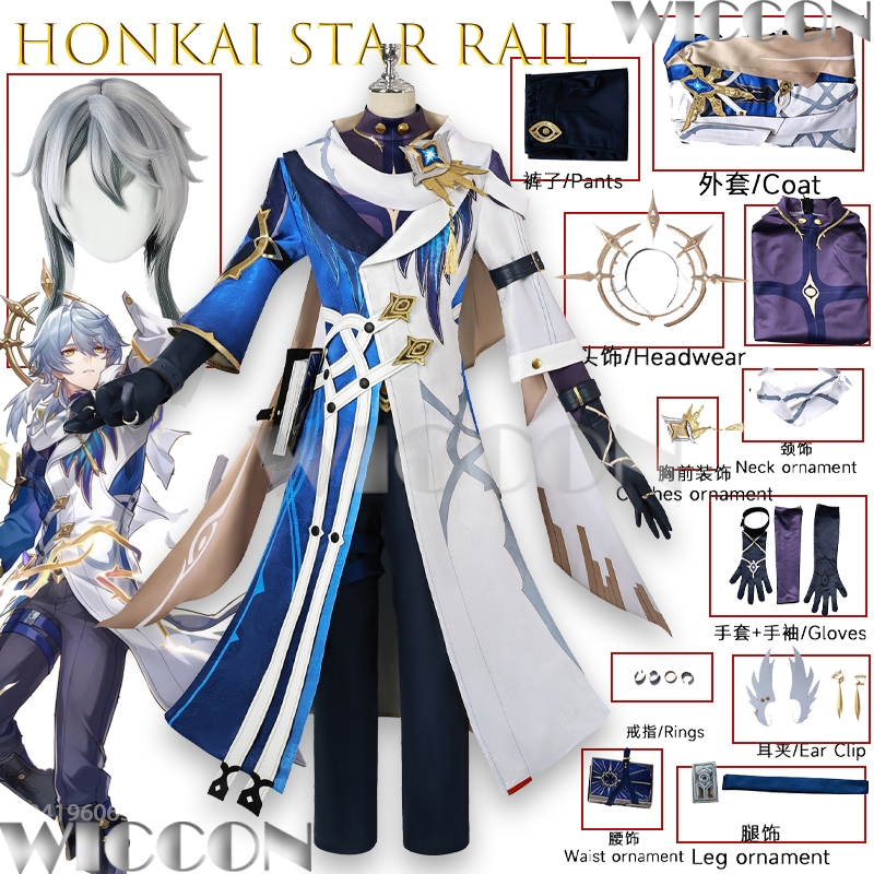 Honkai Star Rail Sunday Cospla - Men Shoes Europe To Us avaliação e preço