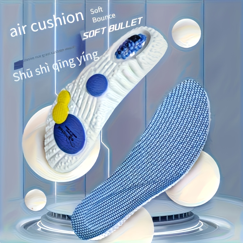 Sport Shock Absorption Insoles - Men'S Shoes Green And White avaliação e preço