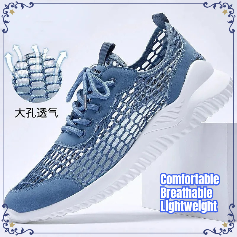 New Summer Men Hollow Mesh Sho - Men'S Shoes Brogues avaliação e preço