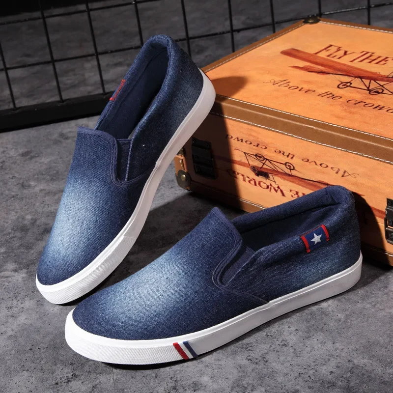 Denim Men's Canvas Shoes Slip- - Men Shoes Vans avaliação e preço