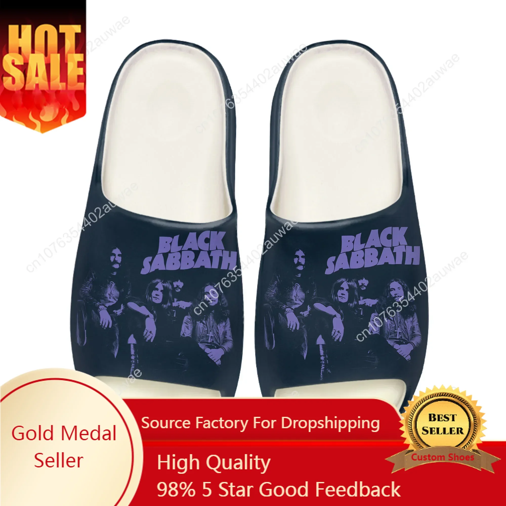 Black Heavy Metal Band Sabbath - Men Shoes Office avaliação e preço