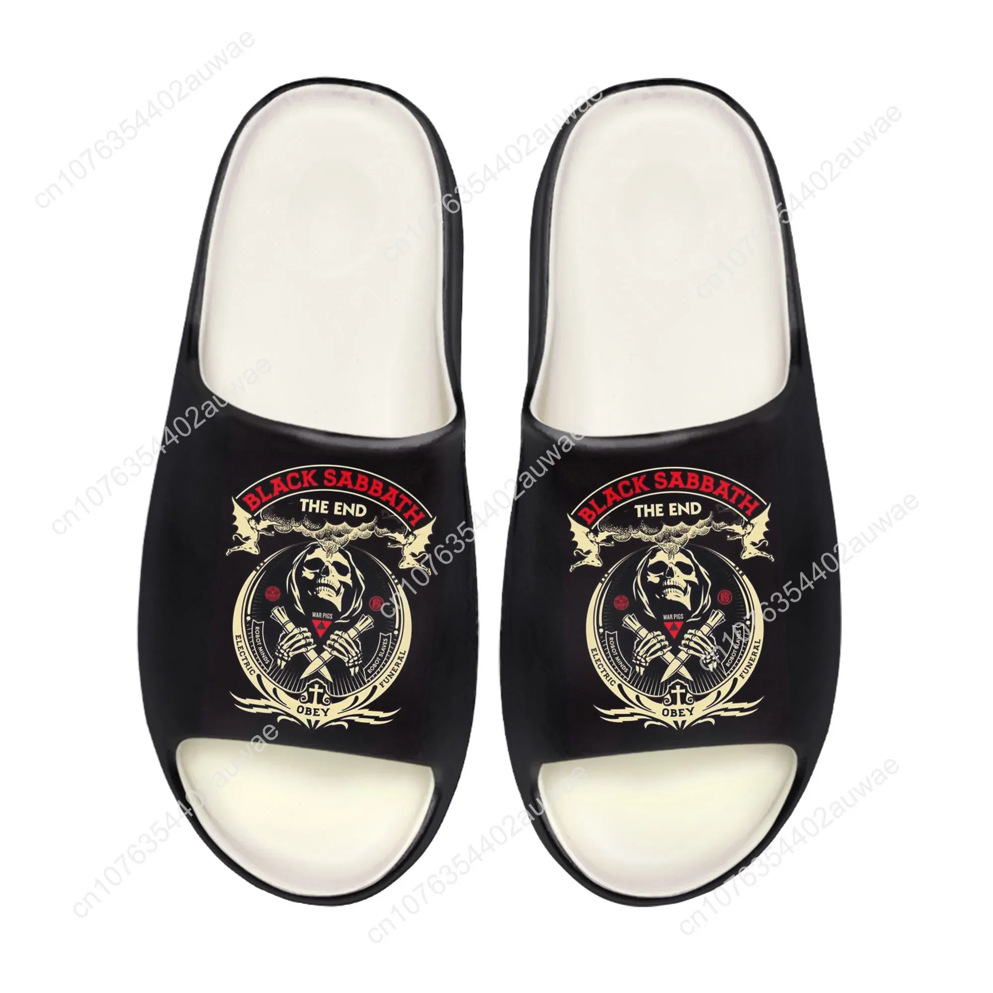 Black Heavy Metal Band Sabbath - Men Shoes Office avaliação e preço