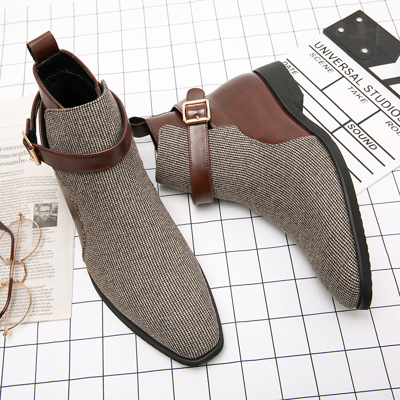 Classic Ankle Boots Men High Q - Men'S Shoes Brogues avaliação e preço