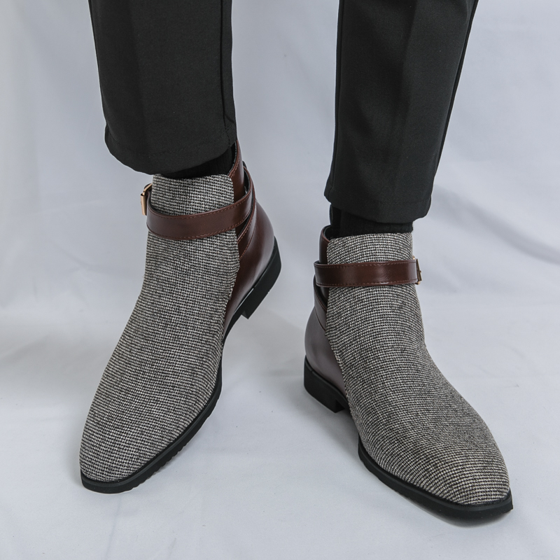 Classic Ankle Boots Men High Q - Men'S Shoes Brogues avaliação e preço