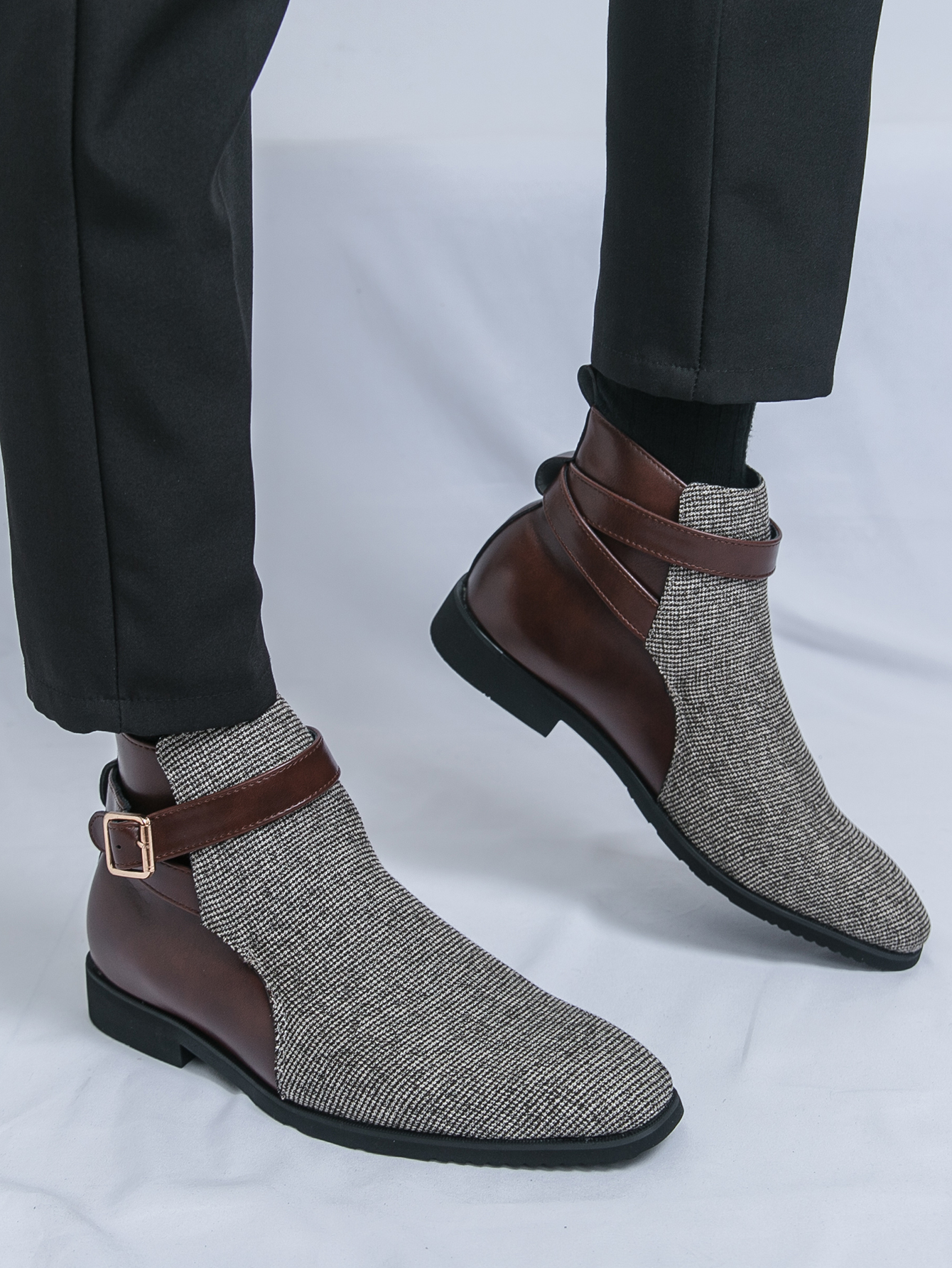 Classic Ankle Boots Men High Q - Men'S Shoes Brogues avaliação e preço